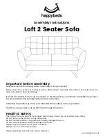 Happybeds Loft 2 Seater Sofa Assembly Instructions предпросмотр