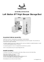 Happybeds Loft Station 3FT Assembly Instructions Manual предпросмотр