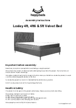 Предварительный просмотр 1 страницы Happybeds Loxley 4ft Assembly Instructions Manual