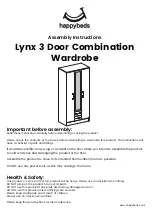 Предварительный просмотр 1 страницы Happybeds Lynx 3 Door Combination Wardrobe Assembly Instructions Manual