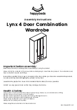 Предварительный просмотр 1 страницы Happybeds Lynx 4 Door Combination Wardrobe Assembly Instructions Manual