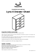 Happybeds Lynx 4 Drawer Chest Assembly Instructions Manual предпросмотр