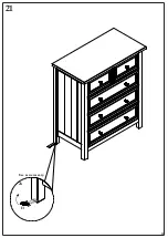 Предварительный просмотр 14 страницы Happybeds Maine 3+2 Drawer Chest Assembly Instructions Manual