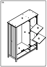 Предварительный просмотр 15 страницы Happybeds Maine 3 Door Wardrobe Assembly Instructions Manual