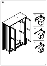 Предварительный просмотр 21 страницы Happybeds Maine 3 Door Wardrobe Assembly Instructions Manual