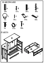 Предварительный просмотр 3 страницы Happybeds Maine 3 Drawer Chest Assembly Instructions Manual