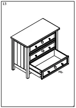 Предварительный просмотр 10 страницы Happybeds Maine 3 Drawer Chest Assembly Instructions Manual