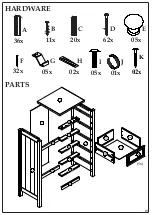 Предварительный просмотр 3 страницы Happybeds Maine 5 Drawer Chest Assembly Instructions Manual