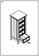 Предварительный просмотр 10 страницы Happybeds Maine 5 Drawer Chest Assembly Instructions Manual