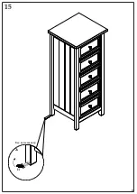 Предварительный просмотр 12 страницы Happybeds Maine 5 Drawer Chest Assembly Instructions Manual