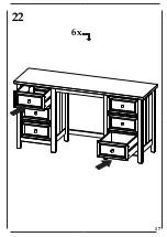 Предварительный просмотр 17 страницы Happybeds Maine Dressing Table Assembly Instructions Manual