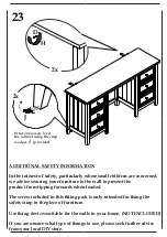 Предварительный просмотр 18 страницы Happybeds Maine Dressing Table Assembly Instructions Manual