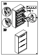 Предварительный просмотр 14 страницы Happybeds Manhattan Shoe Cabinet Assembly Instructions Manual