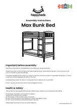 Happybeds Max Bunk Bed Assembly Instructions Manual предпросмотр