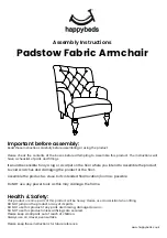 Happybeds Padstow Fabric Armchair Assembly Instructions предпросмотр