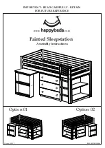 Happybeds Painted Sleepstation Assembly Instructions Manual предпросмотр