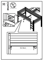 Предварительный просмотр 26 страницы Happybeds Painted Sleepstation Assembly Instructions Manual