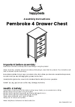 Предварительный просмотр 1 страницы Happybeds Pembroke 4 Drawer Chest Assembly Instructions Manual