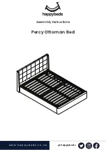 Happybeds Percy Ottoman Bed Assembly Instructions Manual предпросмотр