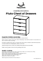 Предварительный просмотр 1 страницы Happybeds Pluto Chest of Drawers Assembly Instructions Manual