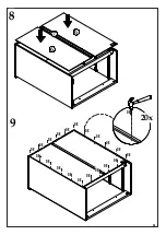 Предварительный просмотр 9 страницы Happybeds Pluto Chest of Drawers Assembly Instructions Manual