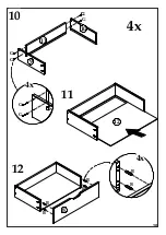 Предварительный просмотр 10 страницы Happybeds Pluto Chest of Drawers Assembly Instructions Manual