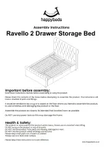 Happybeds Ravello  2 Drawer Storage Bed Assembly Instructions Manual предпросмотр