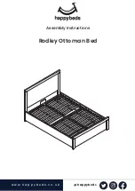 Happybeds Rodley Ottoman Assembly Instructions Manual предпросмотр