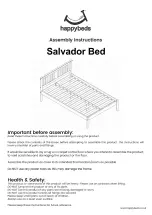 Предварительный просмотр 1 страницы Happybeds Salvador Bed Assembly Instructions Manual