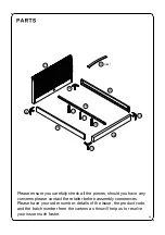 Preview for 4 page of Happybeds Sanderson 5FT Velvet Fabric Bed Assembly Instructions Manual