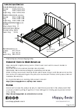 Предварительный просмотр 13 страницы Happybeds Sandy Ottoman Bed Assembly Instructions Manual