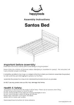 Happybeds Santos Bed Assembly Instructions Manual предпросмотр