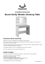 Happybeds Secret Vanity Assembly Instructions Manual предпросмотр