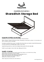 Happybeds Shoreditch Bed Assembly Instructions Manual предпросмотр