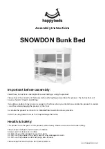 Happybeds SNOWDON Assembly Instructions Manual предпросмотр