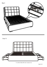 Предварительный просмотр 9 страницы Happybeds Soho 4 Drawer 5FT Fabric Bed Assembly Instructions Manual