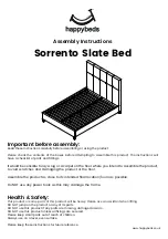 Предварительный просмотр 1 страницы Happybeds Sorrento Slate Bed Assembly Instructions Manual