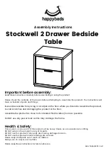 Happybeds Stockwell 2 Drawer Bedside Table Assembly Instructions Manual предпросмотр