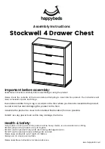 Предварительный просмотр 1 страницы Happybeds Stockwell 4 Drawer Chest Assembly Instructions Manual