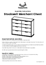 Happybeds Stockwell Merchant Chest Assembly Instructions Manual предпросмотр