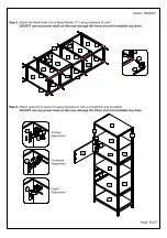 Предварительный просмотр 6 страницы Happybeds Urban 3 Drawer Shelving Unit Assembly Instructions Manual