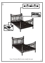 Предварительный просмотр 7 страницы Happybeds Victoria Metal Bed Assembly Instructions Manual