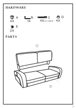 Предварительный просмотр 3 страницы Happybeds Vivo Sofa Bed Assembly Instructions Manual