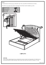 Предварительный просмотр 10 страницы Happybeds Warwick Ottoman Bed 5ft Assembly Instructions Manual