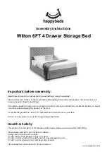 Предварительный просмотр 1 страницы Happybeds Wilton 6FT 4 Drawer Storage Bed Assembly Instructions Manual