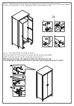 Предварительный просмотр 12 страницы Happybeds Winchester 2 Door Wardrobe Assembly Instructions Manual