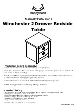 Happybeds Winchester Assembly Instructions Manual предпросмотр