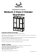 Happybeds Woburn 3 Door 2 Drawer
Wardrobe Assembly Instructions Manual предпросмотр