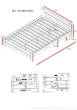 Preview for 3 page of Happybeds XIAMEN Wooden Bed - 4ft Small Double Assembly Instructions Manual