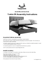 Happybeds Yorkie 5ft Assembly Instructions Manual предпросмотр